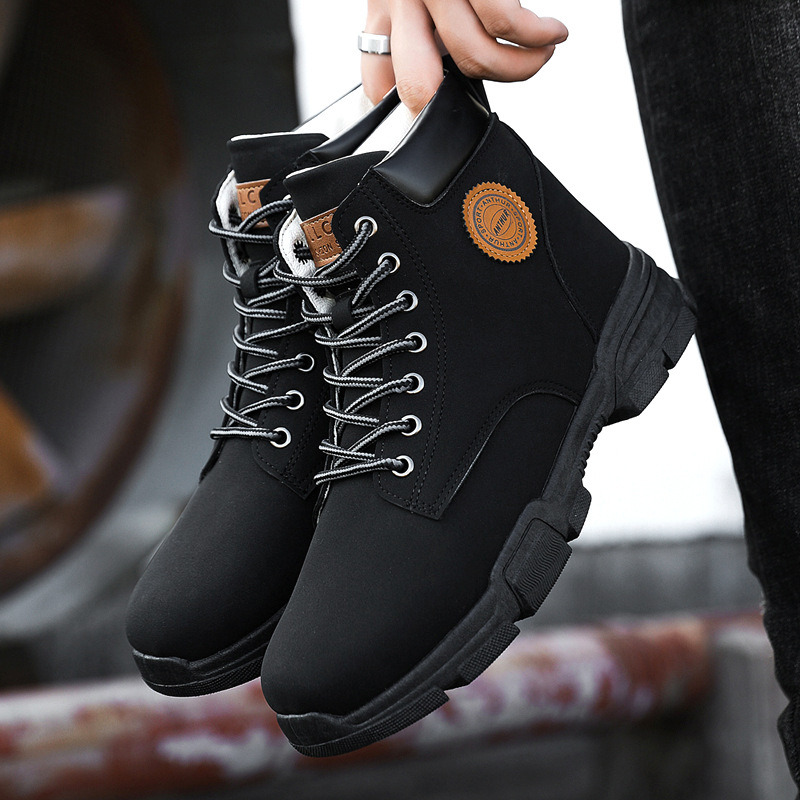 Férfi cipők 2022 Új Martin csizma Férfi brit divat Férfi cipők Alkalmi munkaruha Cipők Téli Magasszárú Cipők Férfiaknak