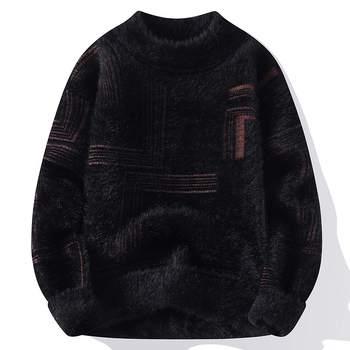 Трансгранично генериране на външна търговия AliExpress студенти от мъжки пол тласкат предимно млади хора с подплатени пуловери от норково кадифе