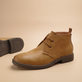 Ghete Chukka pentru bărbați, ghete joase la gleznă, cizme de deșert, talpă antiderapantă din cauciuc, confortabile, respirabile, casual, business