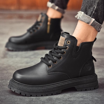 JL2318 Toamna și iarna Zhongbang Pantofi de asigurare a muncii Pantofi de exterior Pantofi la modă Pantofi Martin Pantofi pentru bărbați