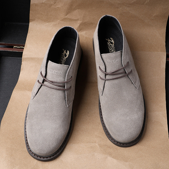 Közvetlen gyári szállítású sivatagi csizma, férfi rövid csizma, kis Martin csizma, férfi retró szerszámos csizma, bársonymentes alkalmi cipő nagykereskedelemben