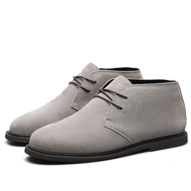 Közvetlen gyári szállítású sivatagi csizma, férfi rövid csizma, kis Martin csizma, férfi retró szerszámos csizma, bársonymentes alkalmi cipő nagykereskedelemben