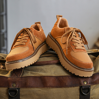 έξτρα μεγάλα ρετρό ανδρικά παπούτσια mesh 2025 νέες μπότες martin mid-help αμερικανικού στυλ βρετανικού στυλ μπότες εξωτερικού χώρου