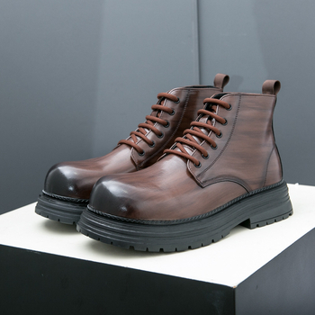 Vyriškų britiško stiliaus Martino aulinukų su storapadžiais, paaukštintais aulinukais, verslo klasės, Joker bateliai 2279-J karta.