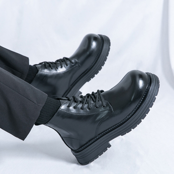 Vyriškų britiško stiliaus Martino aulinukų su storapadžiais, paaukštintais aulinukais, verslo klasės, Joker bateliai 2279-J karta.