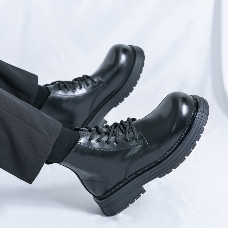 Vyriškų britiško stiliaus Martino aulinukų su storapadžiais, paaukštintais aulinukais, verslo klasės, Joker bateliai 2279-J karta.