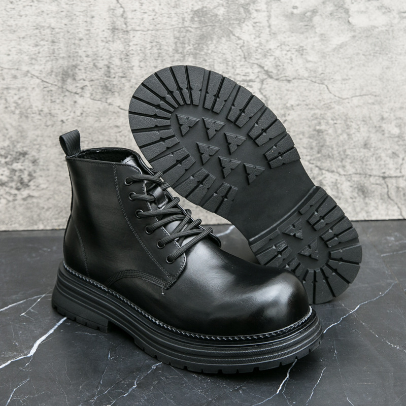 Vyriškų britiško stiliaus Martino aulinukų su storapadžiais, paaukštintais aulinukais, verslo klasės, Joker bateliai 2279-J karta.