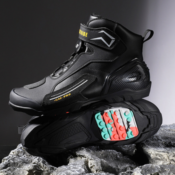 Mootorrattajalatsid Mootorratta sõidujalatsid Meeste rüütli Four Seasons laudisjalatsid Mootorrattasaapad Võidusõidusaapad Four Seasons mootorratta reisivarustus