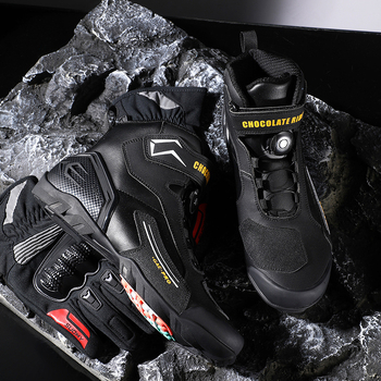 Mootorrattajalatsid Mootorratta sõidujalatsid Meeste rüütli Four Seasons laudisjalatsid Mootorrattasaapad Võidusõidusaapad Four Seasons mootorratta reisivarustus