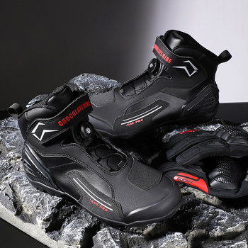 Mootorrattajalatsid Mootorratta sõidujalatsid Meeste rüütli Four Seasons laudisjalatsid Mootorrattasaapad Võidusõidusaapad Four Seasons mootorratta reisivarustus