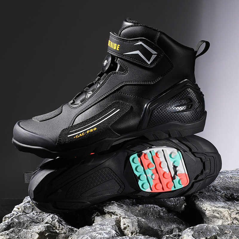 Mootorrattajalatsid Mootorratta sõidujalatsid Meeste rüütli Four Seasons laudisjalatsid Mootorrattasaapad Võidusõidusaapad Four Seasons mootorratta reisivarustus