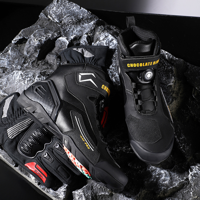 Mootorrattajalatsid Mootorratta sõidujalatsid Meeste rüütli Four Seasons laudisjalatsid Mootorrattasaapad Võidusõidusaapad Four Seasons mootorratta reisivarustus