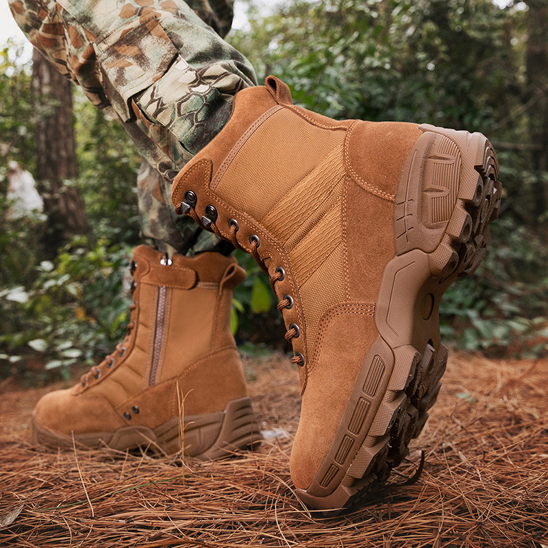 Μπότες μάχης μεγάλου μεγέθους για διασυνοριακές μετακινήσεις, ανδρικές μπότες ορειβασίας και υπαίθριων δραστηριοτήτων, ανδρικές τακτικές μπότες, ψηλές μπότες ερήμου, ανδρικές μπότες πεδίου