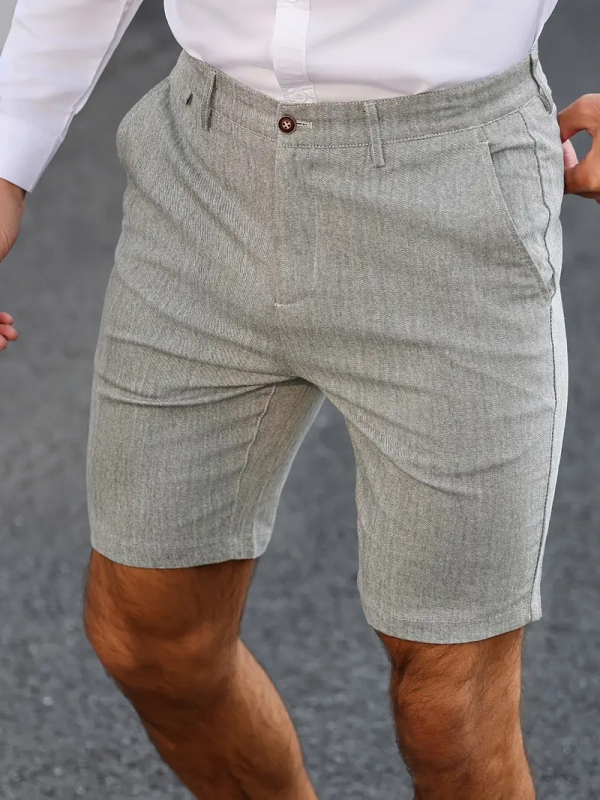 Határokon átnyúló európai és amerikai férfi lezser, egyszínű, egyenes szabású rövidnadrág, nyári, csípőemelő, kis méretű nadrág