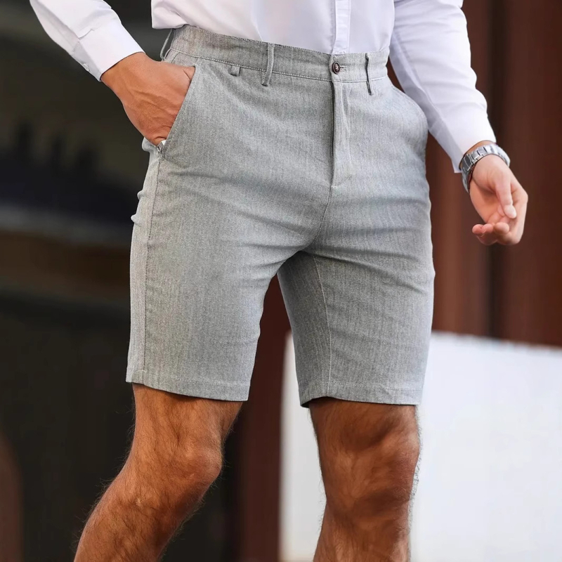 Határokon átnyúló európai és amerikai férfi lezser, egyszínű, egyenes szabású rövidnadrág, nyári, csípőemelő, kis méretű nadrág