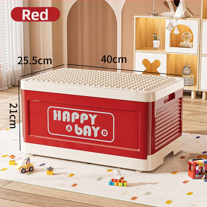 Lego nagy részecske építőkocka doboz dopamin aranyos összecsukható tárolódoboz gyerek otthoni játék uzsonna tárolódoboz