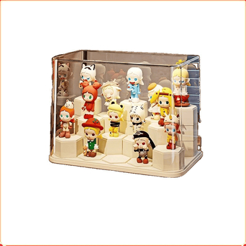 Τυφλό κουτί αποθήκευσης ραφιών διαφανές ανθεκτικό στη σκόνη ακρυλικό χειροποίητο μπλοκ παιχνιδιών δομικών στοιχείων βιτρίνας Bubble Mart Display Box