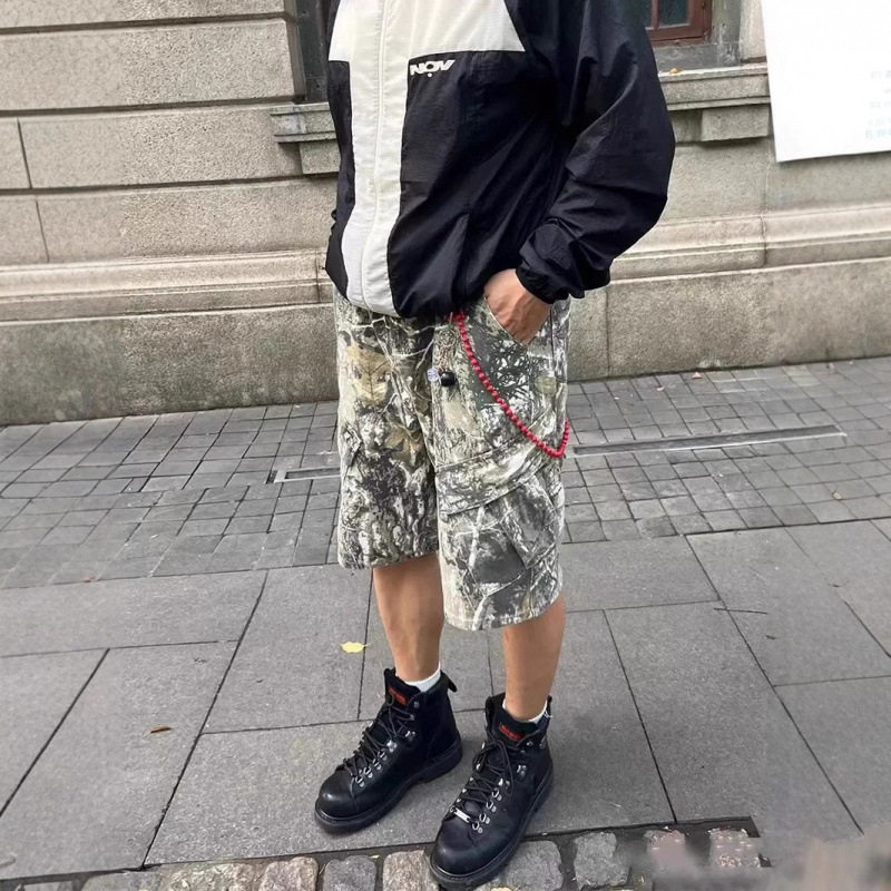 Férfi cargo nadrágok Új, lezser, laza rövidnadrágok Amerikai retró, divatos márkás nadrágok Férfi sportruházat Határokon átnyúló férfi nadrágok