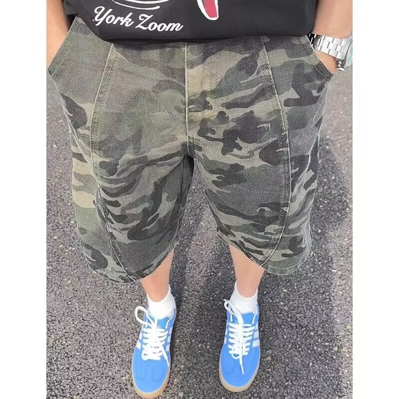 Férfi cargo nadrágok Új, lezser, laza rövidnadrágok Amerikai retró, divatos márkás nadrágok Férfi sportruházat Határokon átnyúló férfi nadrágok