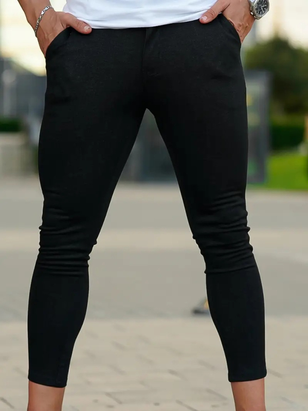 Pantaloni sport de fitness pentru bărbați, de vară, transfrontalieri europeni și americani, 2025, pantaloni casual Slim, casual, cu picioare mici, cu nouă puncte