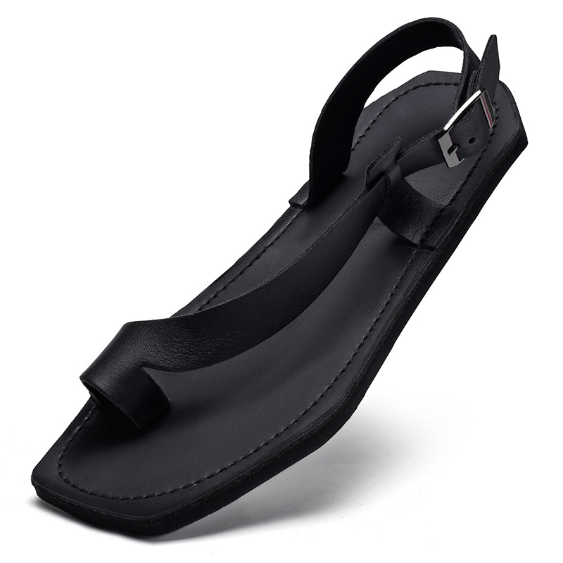 Nyári új szandálok európai és amerikai stílusú, határokon átnyúló, férfi tanga csattal, lapos, külkereskedelmi, nagy méretű, 47-es szandál, 46-os tanga