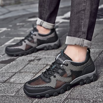 Pantofi sport de vară pentru adolescenți, cu dantelă și respirabil, mărime mare, model vară, 39-44