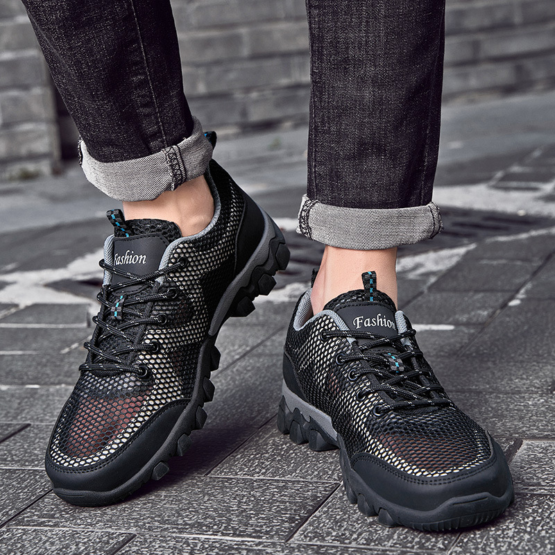 Pantofi sport de vară pentru adolescenți, cu dantelă și respirabil, mărime mare, model vară, 39-44