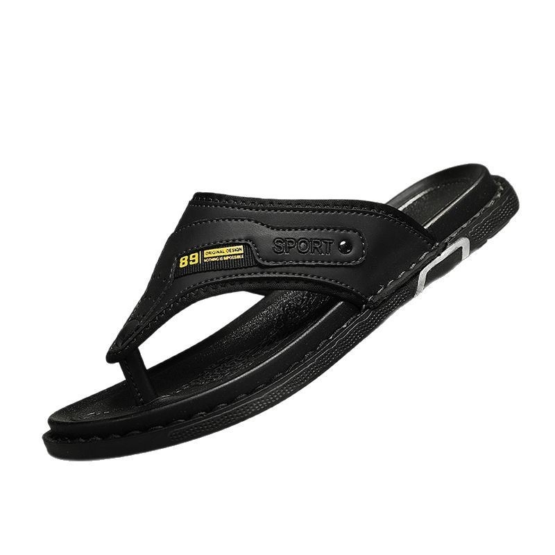 Vīriešu vasaras pārrobežu čības, jauna stila pludmales vīriešu iešļūcenes, ikdienišķas un ērtas, īpaši migrējošas ādas neslīdošas iešļūcenes