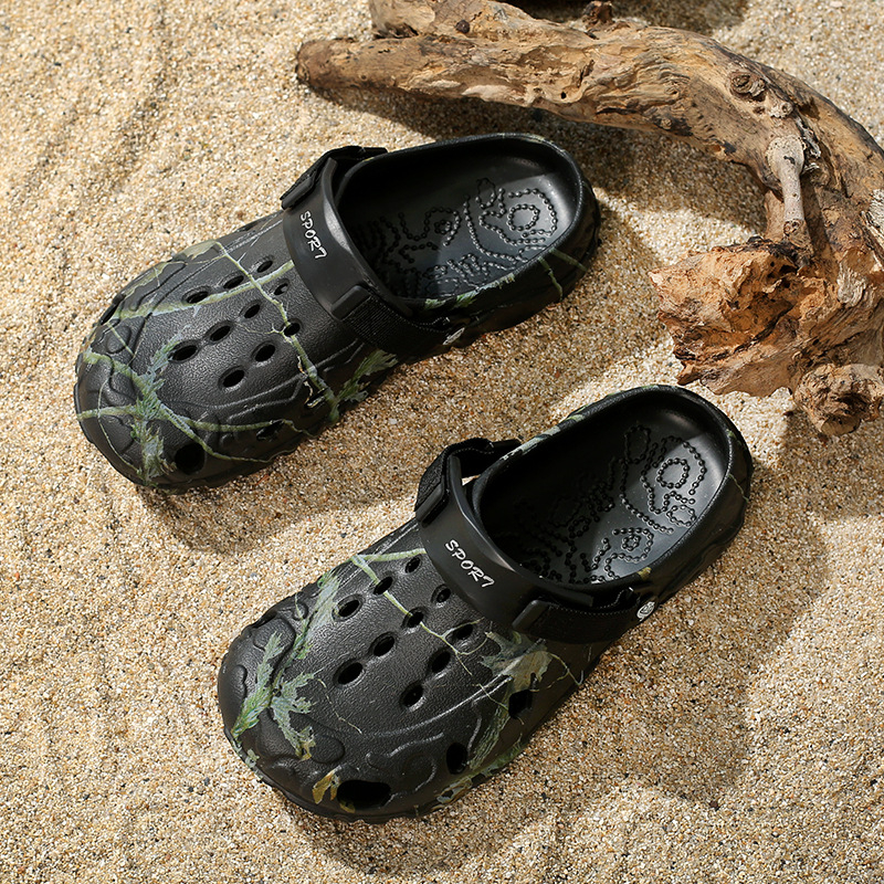 Pantofi Croc 2025 vara nouă respirabil cu talpă moale sport plajă pantofi transfrontalieri casual două uzuri la modă sandale sport