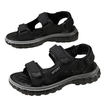Sandale bărbați de vară, îmbrăcăminte exterioară, antiderapantă, rezistentă la uzură, cu talpă groasă, sport, plajă, pantofi, Velcro, lucru, vietnameză