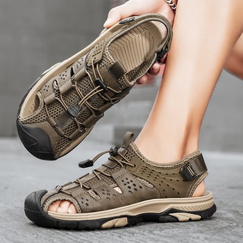 Sandale de plajă pentru bărbați, transmisiuni live de vară, noi Baotou, sporturi în aer liber, comerț exterior, vânzare internațională, pantofi respirabili de dimensiuni mari