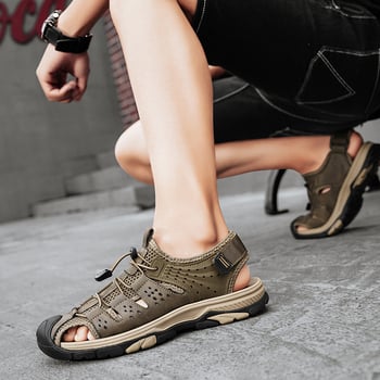 Sandale de plajă pentru bărbați, transmisiuni live de vară, noi Baotou, sporturi în aer liber, comerț exterior, vânzare internațională, pantofi respirabili de dimensiuni mari