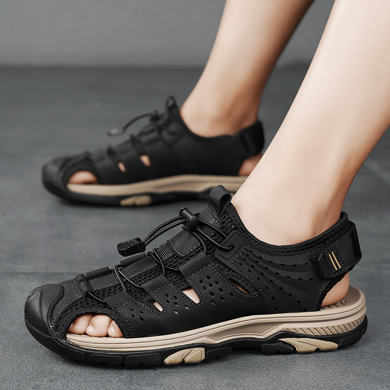 Sandale de plajă pentru bărbați, transmisiuni live de vară, noi Baotou, sporturi în aer liber, comerț exterior, vânzare internațională, pantofi respirabili de dimensiuni mari