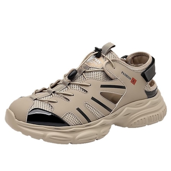 Sandale bărbați de vară noi în aer liber Baotou sport cu talpă moale pantofi de plajă bărbați îmbrăcăminte exterioară cu talpă groasă plasă pantofi la modă