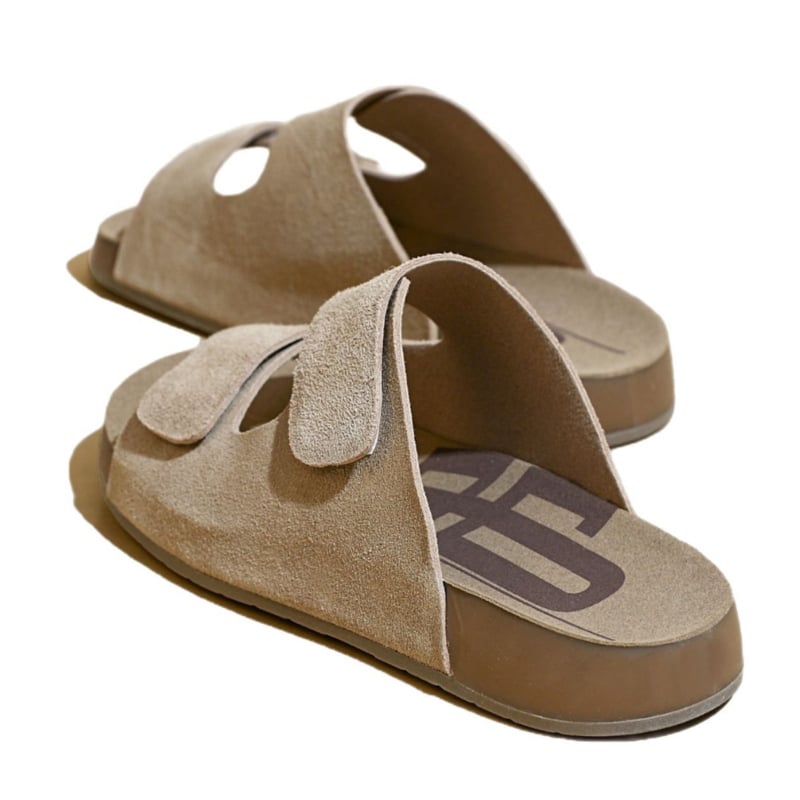 Sandėlyje Leidimas - Natūralios odos „Borken“ batai, šlepetės moterims, 2025 m. vasaros naujas komplektas, plokščiapadžiai basutės, platforminiai bateliai.