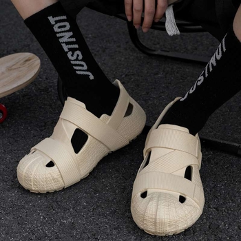 Croc Shoes Ανδρικά Καλοκαιρινά Εξωτερικά Σανδάλια 2025 Νέα Baotou Beach με Χοντρές Σόλες, Αντιολισθητικά, Αντιοσμητικά, Eva για Άνδρες