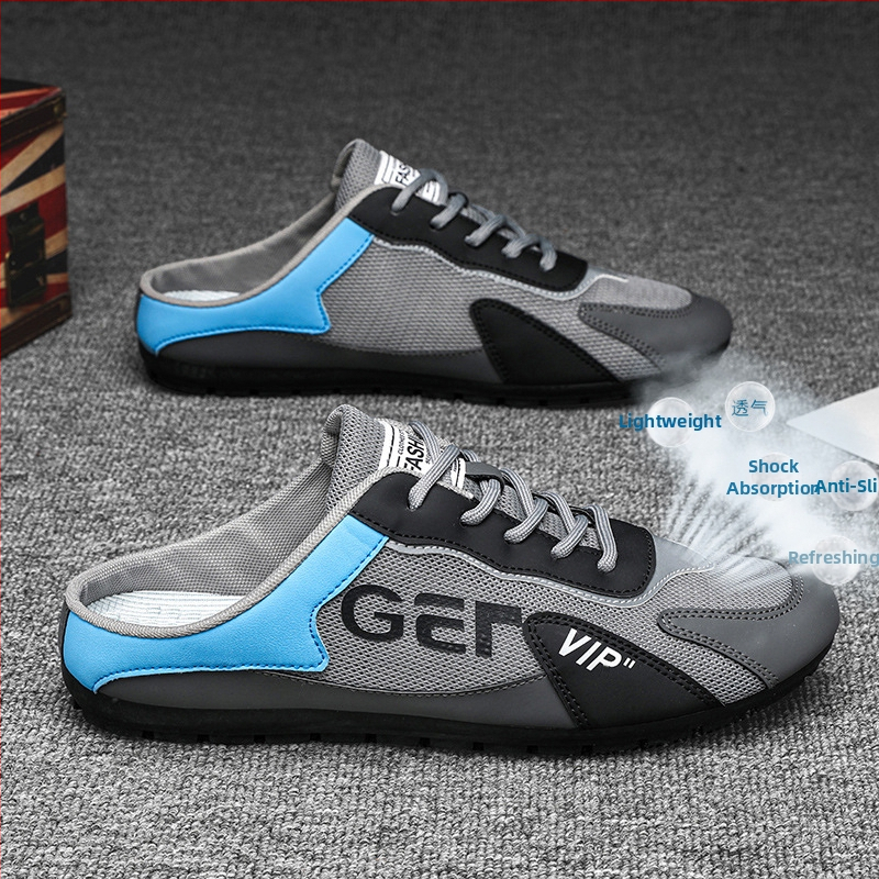 2024. aasta kevadised uued meeste kingad Korea stiilis trendikad vabaajajalatsid, laisad libisemiskindlad ja pooljalatsid meestele