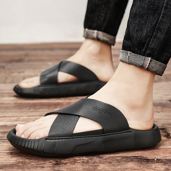 2025-ös nyári férfi szandálok, divatos, hétköznapi, könnyű, kétrészes, autózáshoz is alkalmas strandszandálok férfiaknak