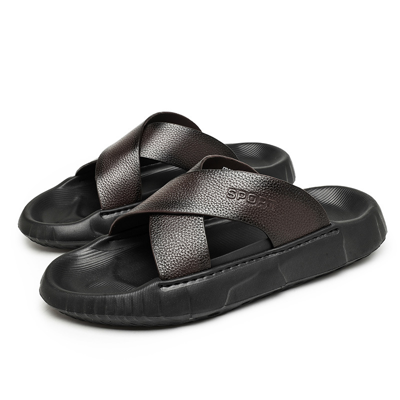 2025-ös nyári férfi szandálok, divatos, hétköznapi, könnyű, kétrészes, autózáshoz is alkalmas strandszandálok férfiaknak