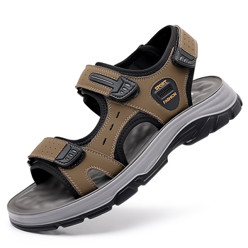 Σανδάλια Ανδρικά 2025 Καλοκαιρινά Νέα Αναπνέοντα Αντιολισθητικά Παπούτσια Παραλίας Εξωτερικής Χρήσης Ανθεκτικά στη Φθορά Σανδάλια και Παντόφλες με Μαλακή Σόλα