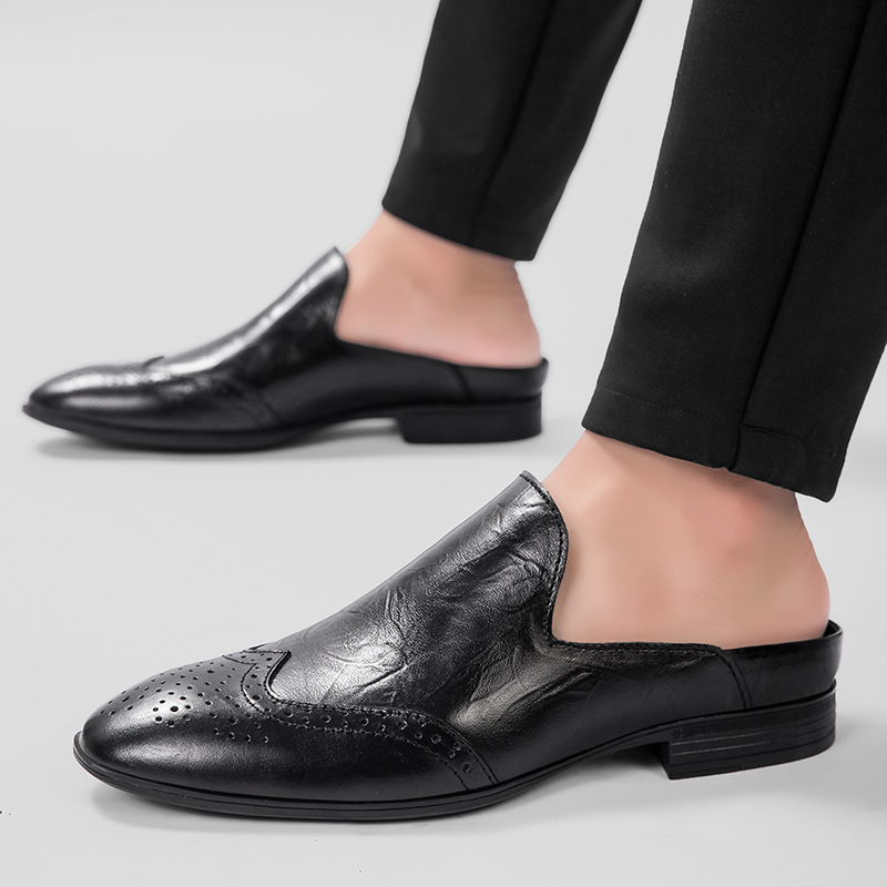 Suvised meeste pluss-suuruses 45 ehtsast nahast baotou poolkingad 46 kontsata 47 ühesõnalised sussid väikeses suuruses 36 nikerdatud sandaalid 37