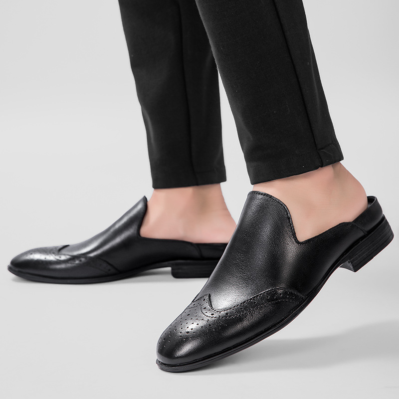 Suvised meeste pluss-suuruses 45 ehtsast nahast baotou poolkingad 46 kontsata 47 ühesõnalised sussid väikeses suuruses 36 nikerdatud sandaalid 37