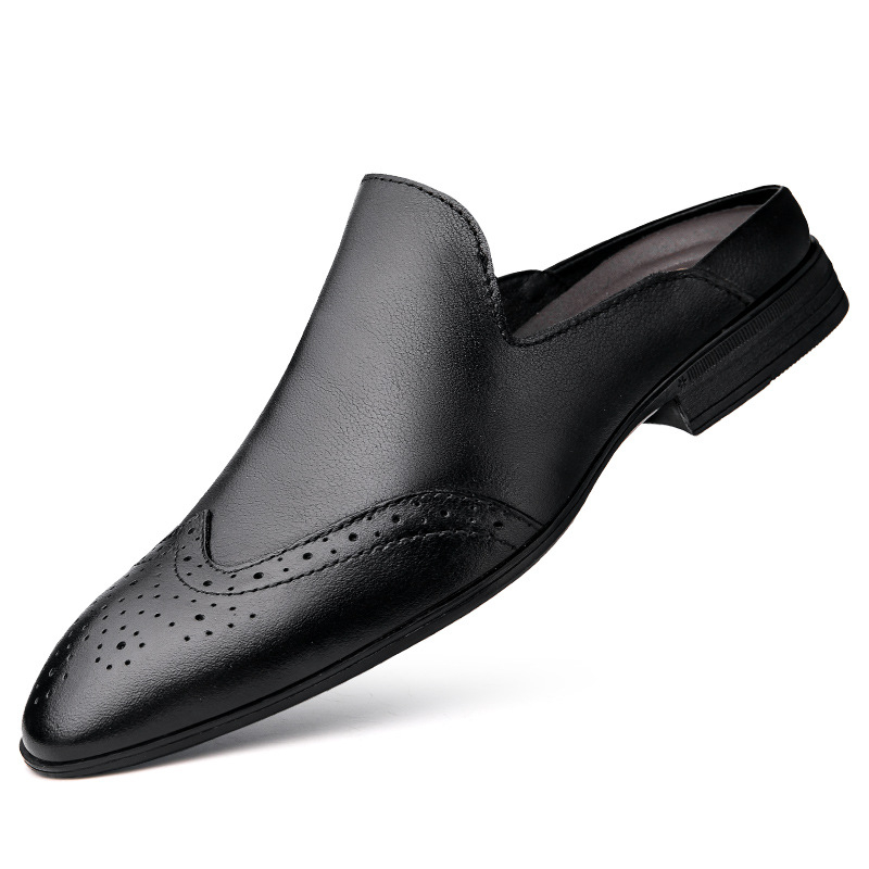 Suvised meeste pluss-suuruses 45 ehtsast nahast baotou poolkingad 46 kontsata 47 ühesõnalised sussid väikeses suuruses 36 nikerdatud sandaalid 37