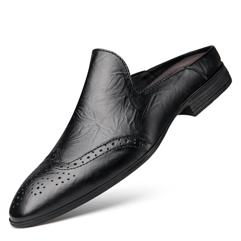 Suvised meeste pluss-suuruses 45 ehtsast nahast baotou poolkingad 46 kontsata 47 ühesõnalised sussid väikeses suuruses 36 nikerdatud sandaalid 37