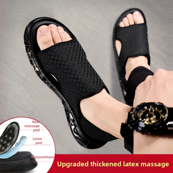 Σανδάλια Ανδρικά Καλοκαιρινά Εξωτερικά Ρούχα 2025 Νέα Μοντέρνα Αποσμητικά Σανδάλια Ανδρικά Υφασμάτινα Παντόφλες για Υπαίθριες Δραστηριότητες Casual Παπούτσια Παραλίας