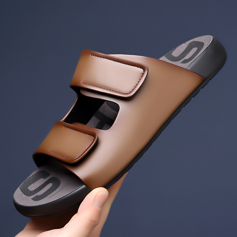Férfi papucsok Nyári Szabadtéri Ruházat Hétköznapi Vastag Talpú Csúszásgátló Puha Talpú Ütéscsillapító Trendi Férfi Egyszavas Szandálok Férfiaknak