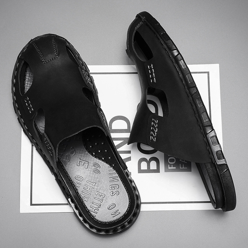 Férfi szandálok 2024 Új divatos szandálok Nyári divatos felsőruházat Férfi strandcipők Lélegző hétköznapi férfi stílus