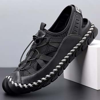 2025 sandale goale noi, pantofi de plajă respirabili, pantofi casual pentru bărbați, pantofi de zi cu zi din plasă, confortabili, en-gros