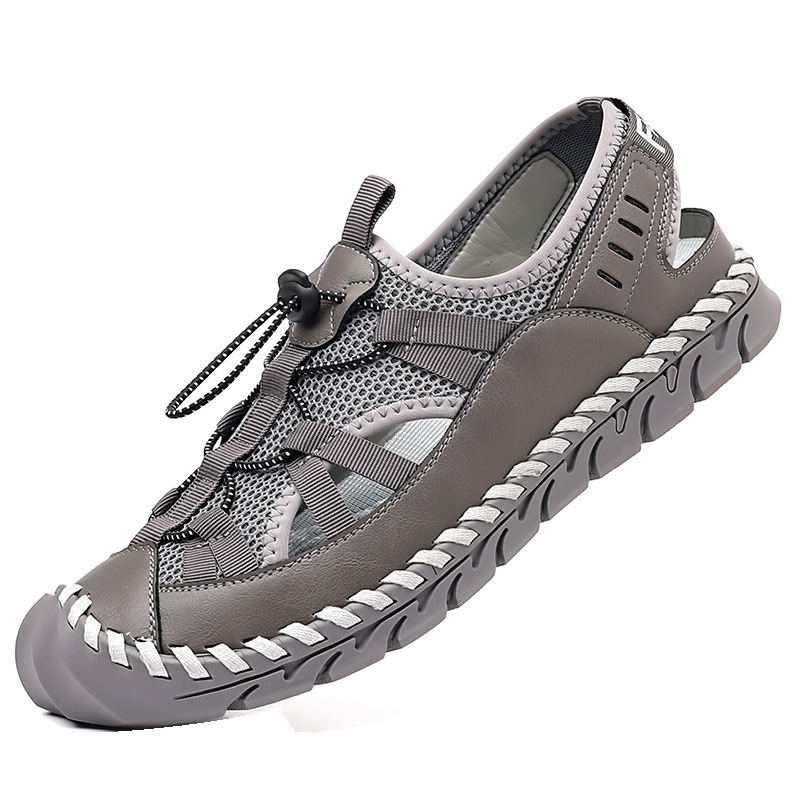 2025 sandale goale noi, pantofi de plajă respirabili, pantofi casual pentru bărbați, pantofi de zi cu zi din plasă, confortabili, en-gros