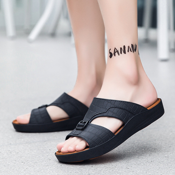 Nyári divatos apa szandál határokon átnyúló, plus size arab platform férfi alkalmi papucs papucs